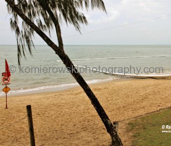 ....to enjoying tropical ocean is to swim in stinger net enclosures to avoid making contact with the Box Jellyfish.....Clifton Beach, Queensland
