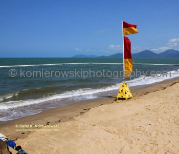 ....to enjoying tropical ocean is to swim in stinger net enclosures to avoid making contact with the Box Jellyfish.....Holloway Beach, Queensland