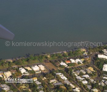 After take-off ...view of Holloways Beach from air...