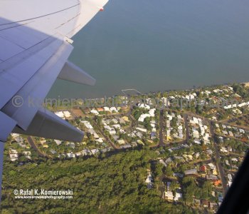 After take-off ...view of Holloways Beach from air...
