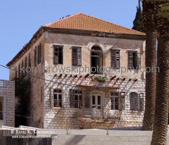 View of Old House from the Grounds of the Basilica of the Annunciation, Nazareth, Israel