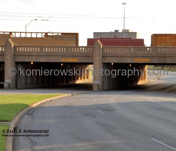 Triple Underpass on Elm Street seen from X (a.k.a. Z224 ) position, Dallas, Texas