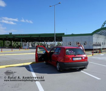 Border crossing between Czech and Slovakia ... Drivers have to purchase a vignette which is compulsory for all motor vehicles...