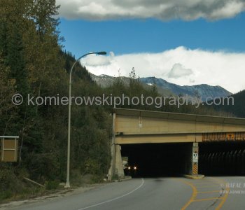 Tunnels designed to protect highway against avalanches.. Approaching Rogers Pass The spectacular scenery of Glacier National Park now awaits. Weather -late September