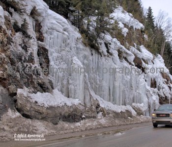 West of Rogers Pass-on the way to Revelstoke (view eastbound towards Rogers Pass). Weather-late March