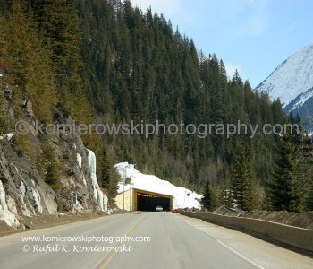West of Rogers Pass-on the way to Revelstoke (view eastbound towards Rogers Pass). Weather-late March