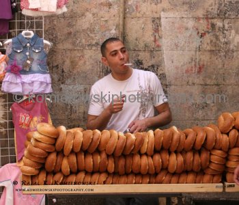 The Muslim Quarter at Old City in Jerusalem