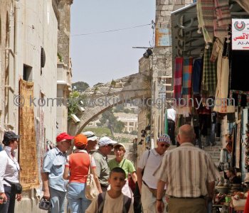 The Muslim Quarter at Old City in Jerusalem