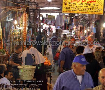The Muslim Quarter at Old City in Jerusalem