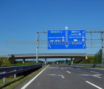Approaching Hungary/Croatia border. Croatia in May 2013 was not a member of EU....