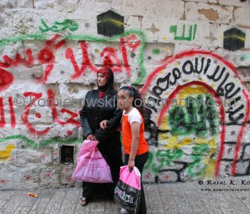 The Muslim Quarter at Old City in Jerusalem