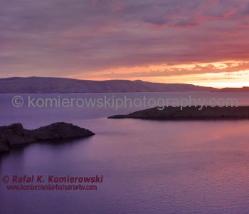 Adriatic Coast near Karlobag at sunset...