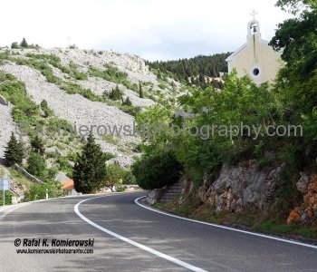 Driving along Adriatic Coast,   Highway  No. 306 to Zadar, Croatia