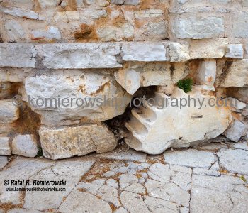 Zadar...re-use of old building materials by Romans two thousand years ago....