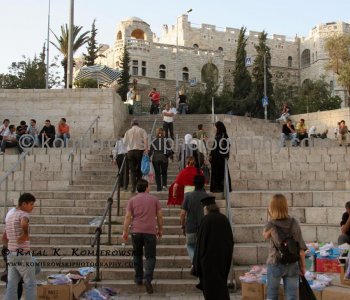 At  the Damascus Gate,  Old City in Jerusalem