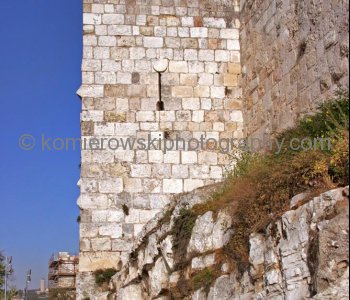 Walls near the Damascus Gate,  Old City in Jerusalem