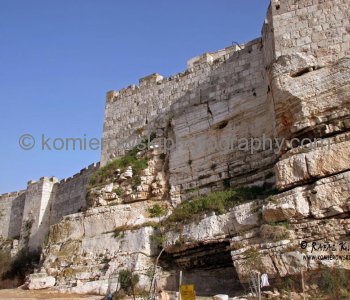 Walls near the Damascus Gate,  Old City in Jerusalem