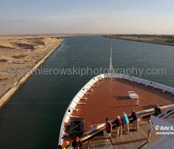 The Suez Canal - almost ready to cruise south to Port Suez....