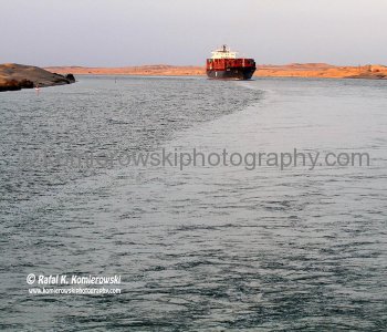 The Suez Canal...convoy resume to sail south to Port Suez...