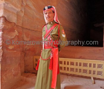 Member of the tourist police in Petra is present ... (and actually quite effective)