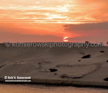 Sunset time ...the Suez Canal...on the way to Port Suez