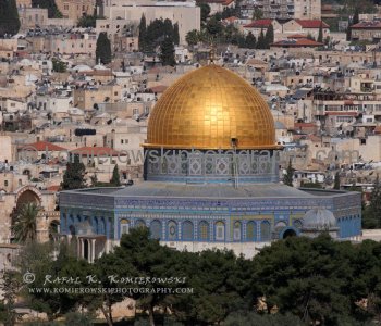 The Dom Of The Rock . This location of the Mount of Olives is a perfect place to take in views of the Temple Mount and the rest of the Old City