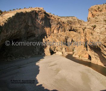 View from Severan Bridge, one of the best preserved Roman stone bridges in Turkey