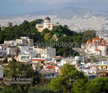 ...view (from Acropolis) of part of the city center, Athens, Greece  (20th January 2014)