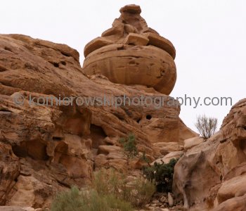 View of Amazing Geology on the way back from the Monastery to village of Petra, Jordan