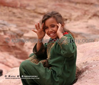 Young girl in Petra