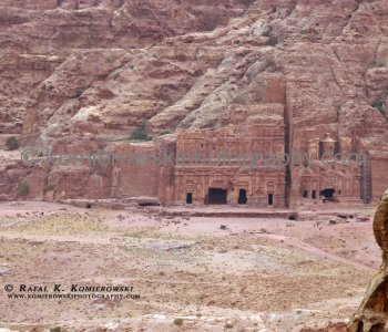 View of Amazing Geology on the way back from the Monastery to village of Petra, Jordan