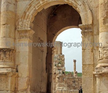 Jerash is known for the ruins of the Greco-Roman city of Gerasa, also referred to as Antioch on the Golden River.