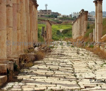 Street of Columns and the two streets crossing it at the North and South Tetrapylons.