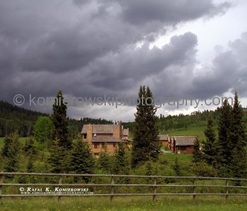 Old West village west of Millarville before storm.... - June 21, 2010